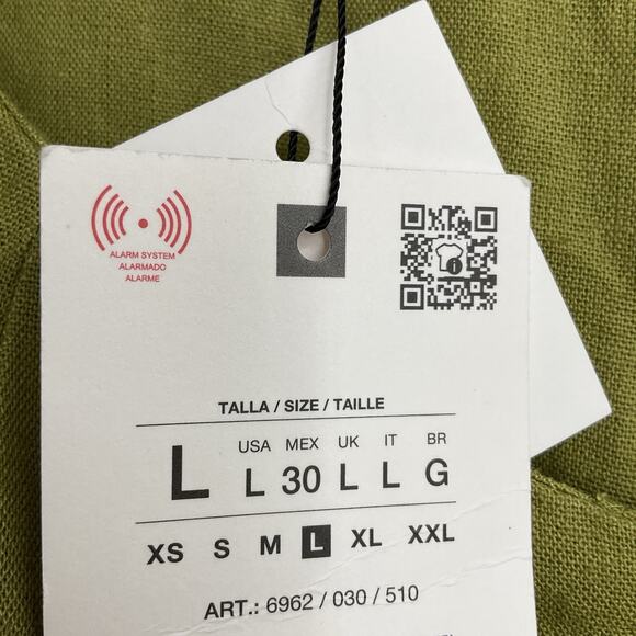 Zara Olive Green Midi Dress - Picture 9 of 15